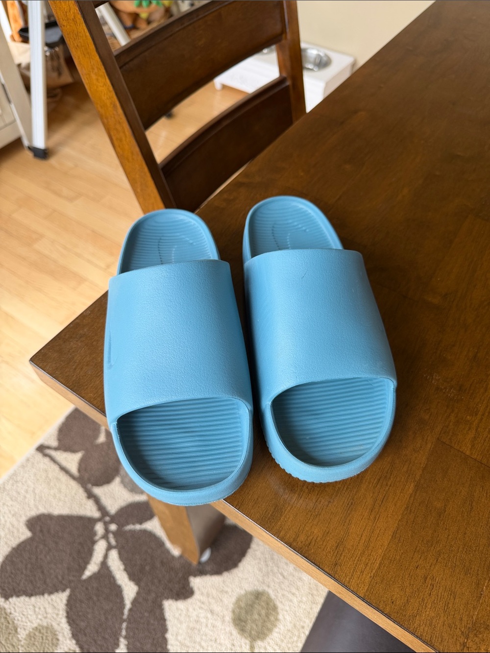 Nike Men's Light Blue Slide Sandals - Slip-On Comfort